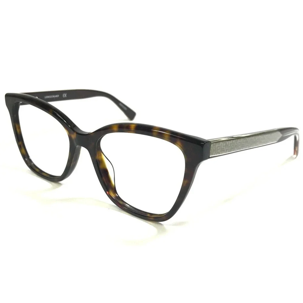 Longchamp Eyeglasses Frames LO2689 240 Tortoise Green Gray Cat Eye 53-18-140
